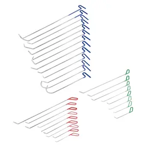 超级PDR汽车凹痕去除工具无油漆钩杆修理包30PCS汽车凹痕修理杆，用于汽车凹痕和冰雹修理