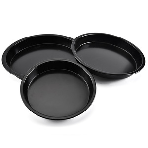 Magnifique moule à pizza en acier au carbone profond, durable et impressionnant, pour la cuisson au four familial avec des finitions <span class=keywords><strong>de</strong></span> qualité - Product Image 1