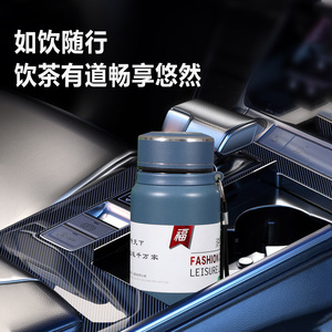 Yongkang Fashion <b>Cup</b> 304 Stainless Steel Vacuum Insulated Thermos Portable Large Capacity Travel Bottle <b>Black</b> Gray Blue - Product Image 5