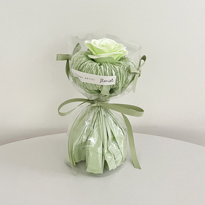 Un singolo bouquet di <span class=keywords><strong>rose</strong></span> creativo rotondo fiore di sapone artificiale per dare un regalo di compleanno alla tua ragazza - Product Image 4