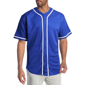 Camiseta de béisbol clásica para hombre, Camiseta deportiva informal de manga corta con botones y tira de cuello en V, ajuste estándar en blanco y negro - Product Image 1