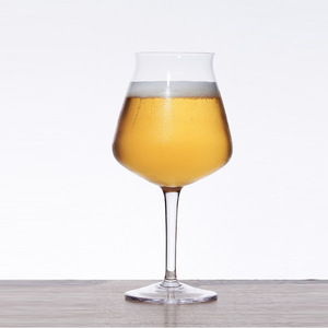 <span class=keywords><strong>Verre</strong></span> à bière <span class=keywords><strong>Teku</strong></span> en cristal sans plomb de 8 pouces de hauteur avec logo <span class=keywords><strong>personnalisé</strong></span>, capacité de 400ml de style moderne avec caractéristiques en <span class=keywords><strong>verre</strong></span> à vin - Product Image 1