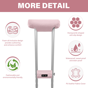แผ่นรองรับรักแร้หนังแบบสั่งทำพิเศษ บริการ OEM/ODM ทนทาน สบาย ระบายอากาศได้ดี น้ำหนักเบา ปรับได้ ช่วยในการเคลื่อนไหว - Product Image 4