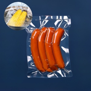 Saco a Vácuo Transparente Personalizado para Alimentos com 3 Lados e Fenda de Abertura Fácil, Embalagem Plástica Pequena para Armazenamento de Carne - Product Image 2