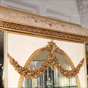 Muebles antiguos turcos Gabinete de madera tallada barroco real Vitrina de lujo Vitrina - Product Image 3