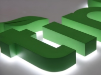 Panneau de signalisation LED 3D en acrylique rétroéclairé étanche DakeSign pour hôtels et restaurants, publicité, décoration, éclairage directionnel