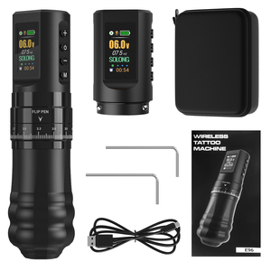 Machine à Tatouer <span class=keywords><strong>sans</strong></span> <span class=keywords><strong>Fil</strong></span> Noir Mat Maquillage Permanent Microblading Sourcils <span class=keywords><strong>Dermographe</strong></span> Avec Cartouche Aiguilles - Product Image 2