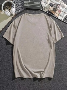T-<span class=keywords><strong>shirt</strong></span> décontracté surdimensionné en satin respirant imprimé pour hommes grandes tailles STAY FRESH <span class=keywords><strong>Orange</strong></span> pour l'été - Product Image 4