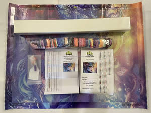 Forets carrés complets en résine haut de gamme 90 couleurs comprenant AB Dust Glittery Soft Short Lint Elf Princess 5D Diy Diamond Paintings Kits - Product Image 3