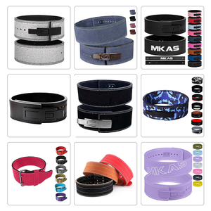 MKAS 도매 레버 벨트 버클 사용자 정의 10mm 13mm 역도 레버 벨트 체육관 가죽 역도 역도 벨트 - Product Image 5