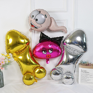 Globos para <span class=keywords><strong>Despedida</strong></span> de <span class=keywords><strong>Soltera</strong></span>, Globo de Aluminio con Forma de Pene Grande, Artículos para Fiestas de Adultos, Lencería Femenina, Globos Sexuales - Product Image 4