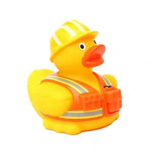 Jouets de bain personnalisés en PVC imprimés en lot, en forme de canard en caoutchouc, pour la construction, avec motifs variés - Product Image 4