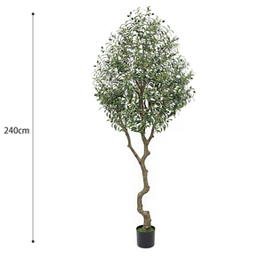 Plantes artificielles de haute qualité pour l'intérieur et l'extérieur, plantes en pot, feuilles en soie, arbres verts artificiels, plantes artificielles en pot, oliviers - Product Image 3