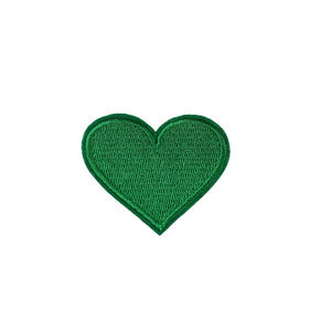 卸売価格 激安 4サイズ 刺繍 アイロン接着 白 黒 赤 ハート 無地 ワッペン 衣類用 - Product Image 4