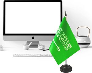 ชุดธงตั้งโต๊ะขนาดเล็กแบบซาอุดิอาระเบียแบบซาอุดิอาระเบียขนาดเล็กธงตกแต่งโต๊ะสำนักงานแบบซาอุดิอาระเบีย - Product Image 3