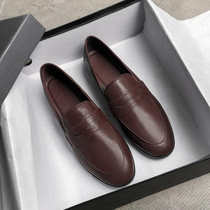 Nuevos zapatos de cuero <span class=keywords><strong>negro</strong></span> para damas, zapatos de cuero planos cómodos de estilo europeo y estadounidense - Product Image 6