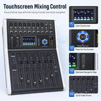 Console de son numérique compacte MG12 à 12 entrées avec moteur DSP 40 bits pour église et studio