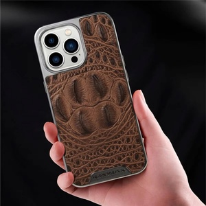 Funda de Cuero Exclusiva para Teléfono con Diseño de Piel de Cocodrilo para iPhone 16 15 13 Pro 14 Plus - Product Image 4