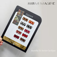 MIMAGPIE – Kit de vernis gel œil de chat 10 couleurs, tendance, effet diamant réfléchissant, magnétique, idéal pour les salons de manucure