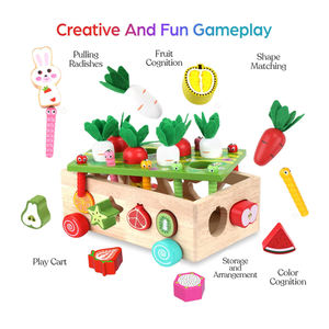 Jouets éducatifs en bois Montessori pour bébés garçons et filles de 1, 2 et 3 ans, jouets de tri de formes, cadeaux d'anniversaire pour enfants - Product Image 3