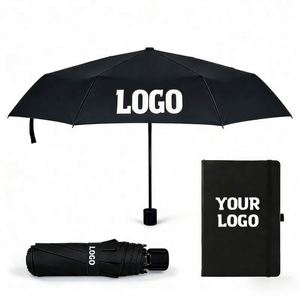 Wholesale Promo for Business Logo High Quality <b>Folding</b> Umbrella With Case Portable Uv Sun Protection Custom Promotional Gifts - Product Image 1