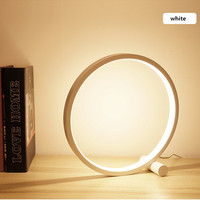 Lampe de bureau LED en aluminium de 25 cm avec commande tactile, noir/blanc, DC USB, lumière de nuit à intensité variable pour la décoration de la chambre à coucher et du salon