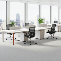 Bureaux de direction modernes pour le personnel de bureau à prix de gros abordables, bureaux d'ordinateur en bois avec tiroirs.