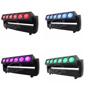 Mới Nhất Nigh Club Dj Chiếu Sáng 6*40 Wát Led RGBW 4in1 Pixel Beam Bar Zoom Rửa Di Chuyển Head - Product Image 2