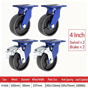swivel caster <b>with</b> directional <b>lock</b> straight line tracking long distance transport warehouse cart easy - Product Image 5