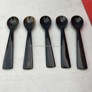 คุณภาพส่งออกช้อนฮอร์นสีดำขนาดเล็กตามธรรมชาติ - Product Image 3
