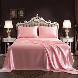 Hot Bán 19 / 22 Momme Dâu Lụa Bộ Đồ Giường Bộ Gối Khăn Ga Giường Bộ Lụa Satin Duvet Cover <span class=keywords><strong>Set</strong></span> Cho Nhà - Product Image 2