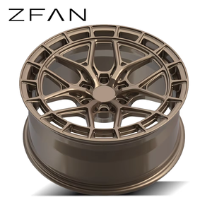 Jantes en alliage ZFAN 20 pouces 5x130 6x139.7 forgées en aluminium 6061-T6 bronze, à motif maillé, avec système Beadlock, tout-terrain <span class=keywords><strong>4x4</strong></span>, pour Hilux <span class=keywords><strong>G</strong></span>-Class - Product Image 3