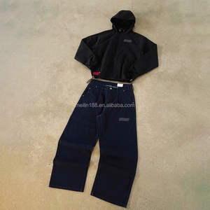 Custom Design Tracksuit Windbreaker Nylon Jackets and Baggy Jeans Set <b>Jogging</b> <b>Suit</b> Two Piece High Quality Tracksuit Manufacturer - Product Image 1
