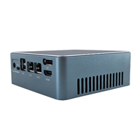 Mini PC OEM sin Ventilador, Intel 13.ª Generación, Ethernet 2.5G, Computadora de Escritorio Portátil Comercial, MicroPocket NUC, Servidor de PC