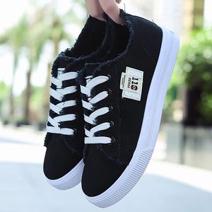 Zapatos informales <span class=keywords><strong>de</strong></span> lona con cordones <span class=keywords><strong>para</strong></span> <span class=keywords><strong>mujer</strong></span>, zapatillas planas vulcanizadas blancas <span class=keywords><strong>para</strong></span> <span class=keywords><strong>tenis</strong></span> <span class=keywords><strong>de</strong></span> verano, <span class=keywords><strong>2022</strong></span> - Product Image 3
