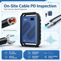 Probador de Descargas Parciales de Alta Frecuencia para Cables, Detector de Descargas Parciales de 3 Canales con Ancho de Banda para Pruebas de PD en Cables de Alimentación, Transformadores y Motores