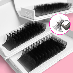 Extension ciglia in cashmere morbido 0.02 0.03mm CD Curl, confezione personalizzata, velluto opaco, facili da applicare, vassoi per extension ciglia volume. - Product Image 4