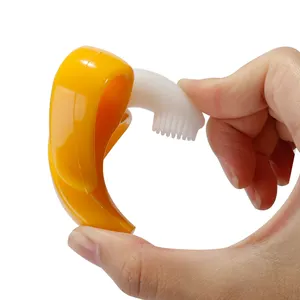 Brosse à dents en silicone souple sans BPA pour l'alimentation de bébé, approuvé par le LFGB