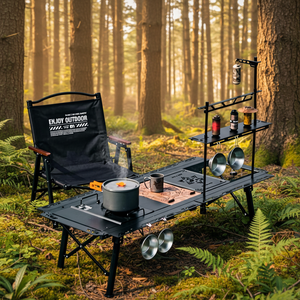 Tavolo Pieghevole in Lega di Alluminio Leggero, Tavolo Tattico IGT con Piastre di Assemblaggio Fai-<span class=keywords><strong>da</strong></span>-te, Tavolo <span class=keywords><strong>da</strong></span> <span class=keywords><strong>Campeggio</strong></span> e <span class=keywords><strong>da</strong></span> Tè, Lusso Accessibile - Product Image 3