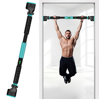 Barre de traction murale portable à verrouillage automatique, sans perçage, pour entraînement de force du haut du corps à domicile