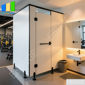 Cloisons de toilettes en HPL phénolique durables au design moderne, étanches, pour cabines de <span class=keywords><strong>douche</strong></span>, WC, cloisons de toilettes, hôpitaux - Product Image 3