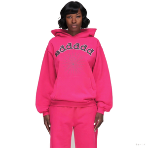 Hoodie Unisex Pria Model Longgar, Dapat Dikustomisasi LOGO, Sweatshirt Rajut Kasual Gaya Jalanan, Cetak Pola Personal untuk Musim Dingin - Product Image 1