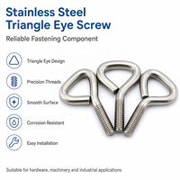 Boulons à œil triangulaires à tête pivotante auto-taraudeurs en acier inoxydable galvanisé zingué, robustes, M2 M16 M52