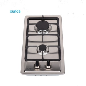 Cuisinière à gaz encastrable Xunda, 2 brûleurs, en acier inoxydable de haute qualité, pour hôtel et usage domestique, idéale pour l'extérieur - Product Image 2