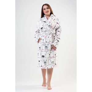 เสื้อคลุมฟลีซสำหรับผู้หญิงไซส์ใหญ่ ลายพิมพ์หมีขั้วโลก ชุดนอนแสนสบาย - Product Image 4