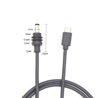 Adaptateur mâle USB-C vers DC 5521 étanche pour allume-cigare de voiture, compatible Starlink Mini 2/3/5M, pour banque d'alimentation extérieure