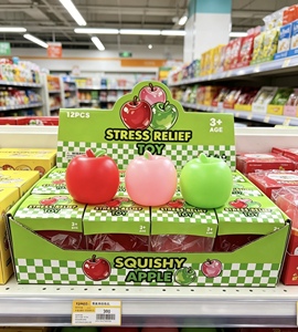 <b>Squishy</b> Apple Stress Relief Fidget Toys Soft Squeeze Sensory Decompression Toy - Product Image 6