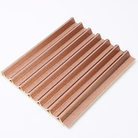 Panneaux muraux extérieurs WPC sans peinture, murs de fond triangulaires, grilles en fibres de bambou brut, forme personnalisée, grande muraille insonorisée