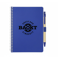 Carnet publicitaire personnalisé B6 5 x 7 pouces, carnet à spirales 5 x 7 pouces avec papier personnalisé et stylo