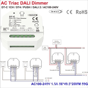 Unidad de Relé de 1 Canal Skydance DH-B 100-240VAC con Certificación DALI-<span class=keywords><strong>2</strong></span>, Interruptor DALI <span class=keywords><strong>DT7</strong></span> para Luces LED de Interior S1-B+R1 DT-B DT-C - Product Image 6